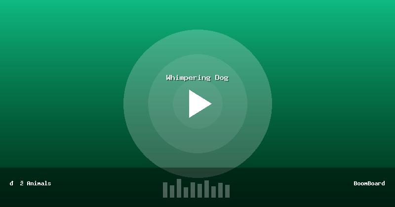 Whimpering Dog