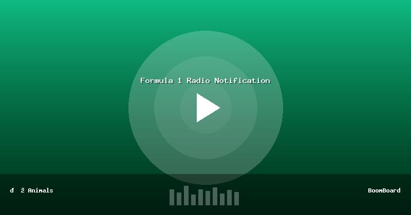 Formula 1 Radio Notification