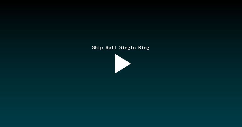 Ship Bell Single Ring