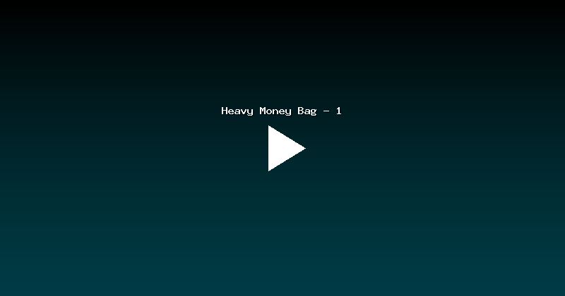 Heavy Money Bag - 1