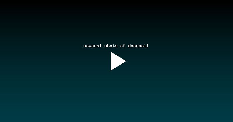 several shots of doorbell