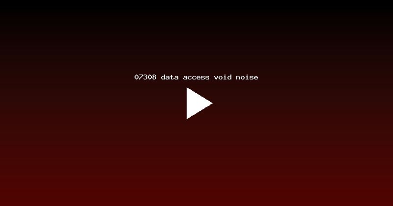 07308 data access void noise