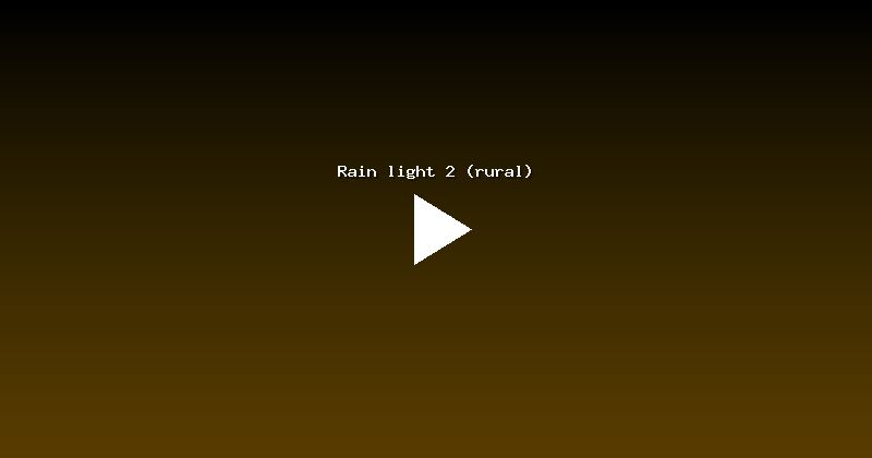 Rain light 2 (rural)