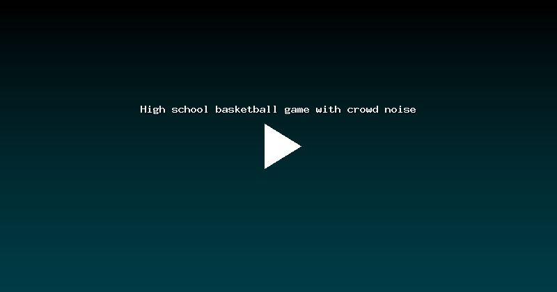 High school basketball game with crowd noise