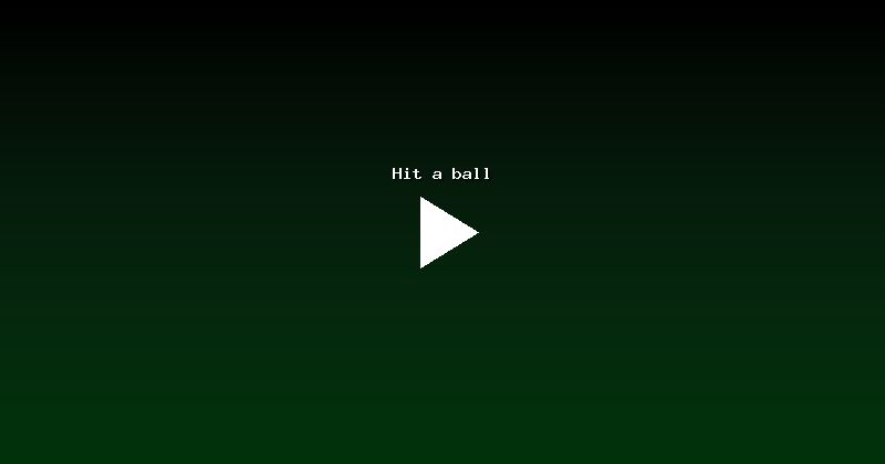 Hit a ball