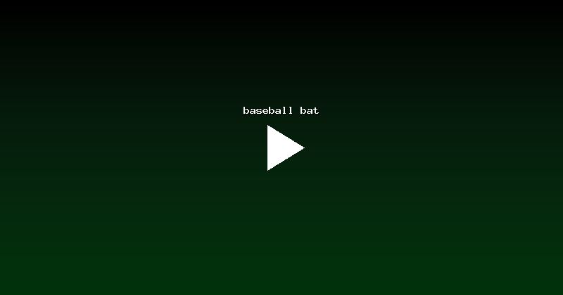 baseball bat