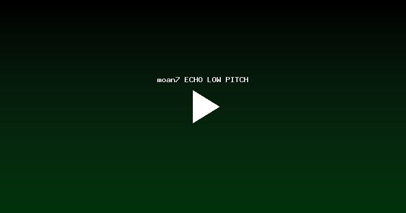 moan7 ECHO LOW PITCH