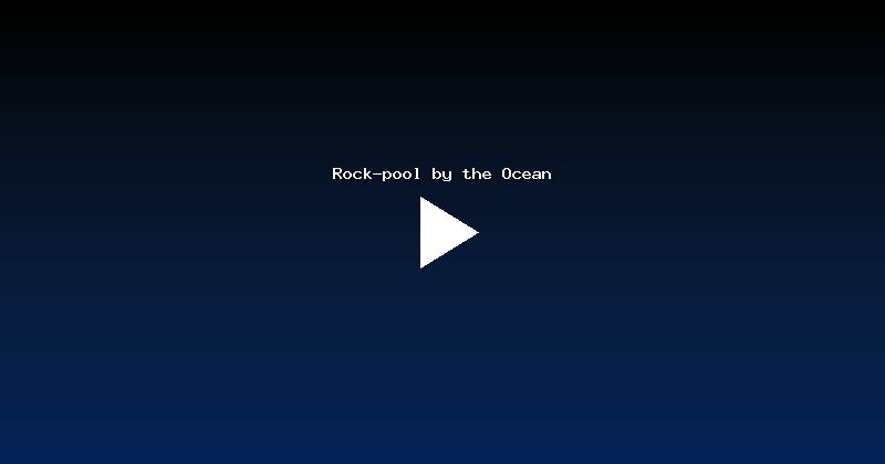 Rock-pool by the Ocean
