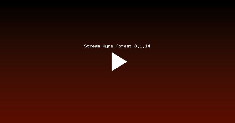 Stream Wyre forest 8.1.14