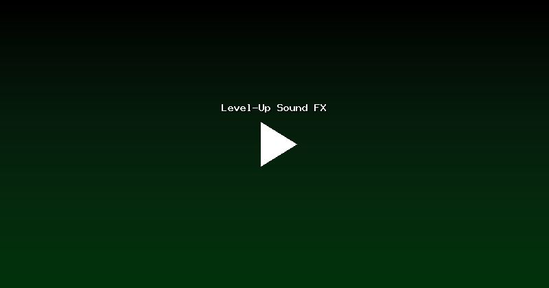 Level-Up Sound FX