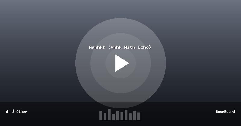 Aahhkk (Ahhk With Echo)